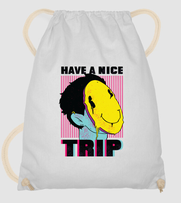 Have a nice Trip model alb pe tricou