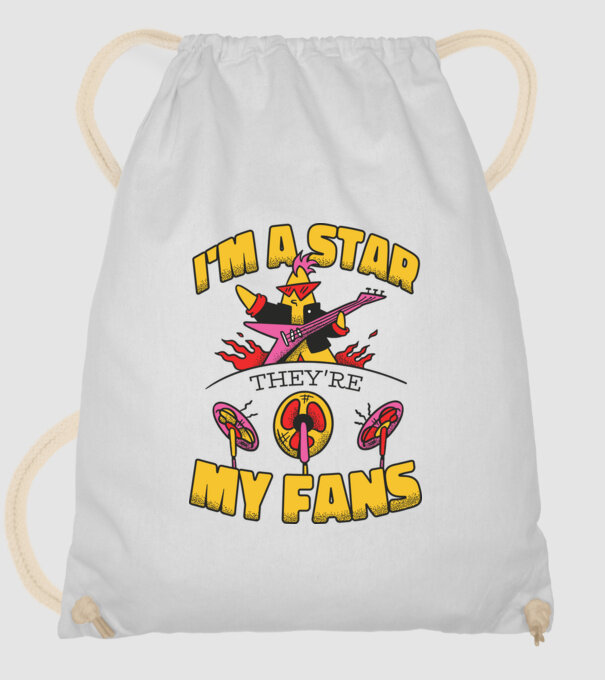 'I''m a Star, They''re my Fans' model alb pe tricou