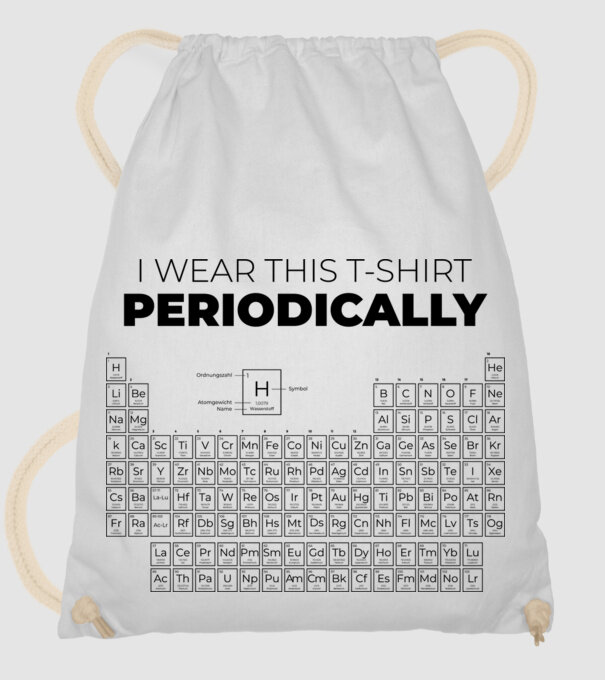 I wear this t-shirt periodically model alb pe tricou