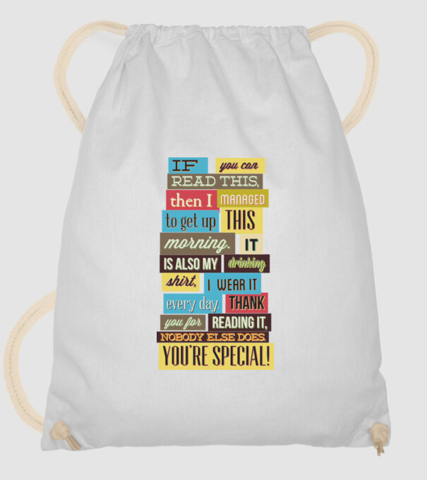 If you can read this then i managed to get up this morning model alb pe tricou
