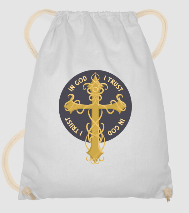 In God We Trust model alb pe tricou