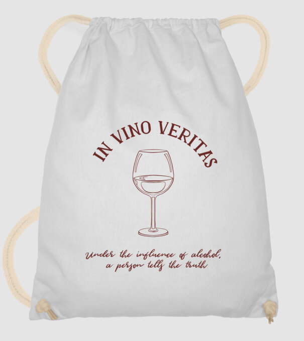 In Vino Veritas - Adevărul este în vin model alb pe tricou