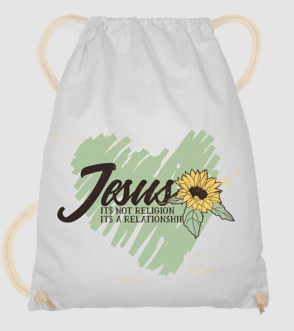 Inima lui Isus - Nu o religie, ci o relație model alb pe tricou