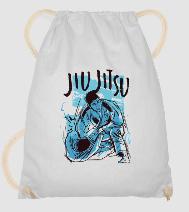 Jiu Jitsu model alb pe tricou