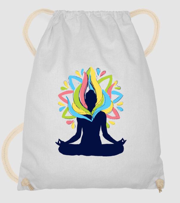 Energii Yoga Meditație model alb pe tricou