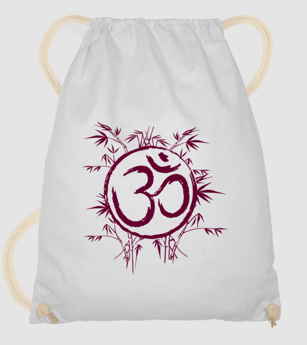 Simbol Yoga model alb pe tricou