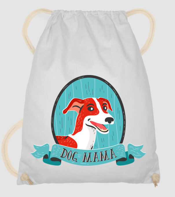 Câine Mamă model alb pe tricou