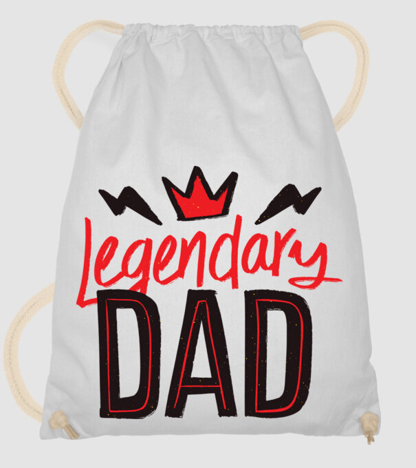 Tată legendar model alb pe tricou