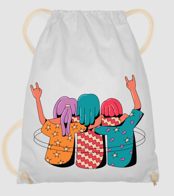 Cele mai bune prietene model alb pe tricou