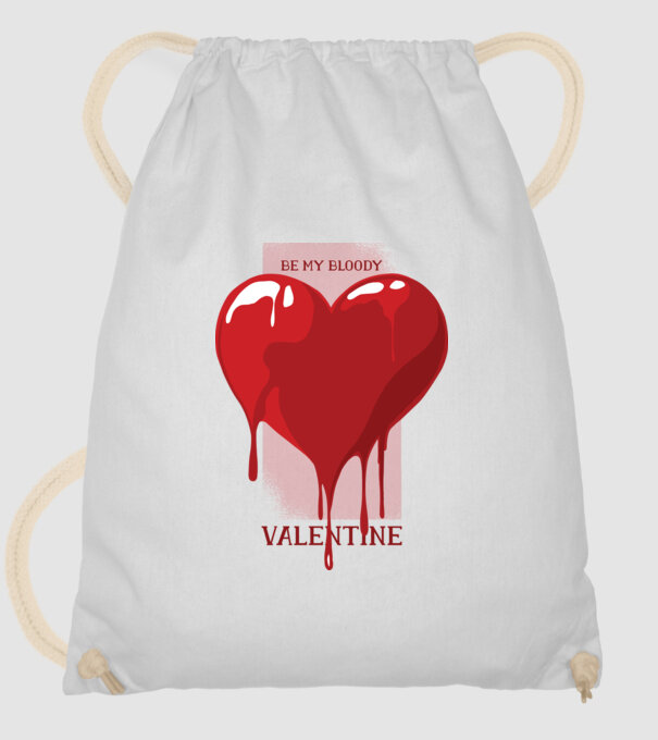 Fii dragostea mea - Be my bloody Valentine model alb pe tricou