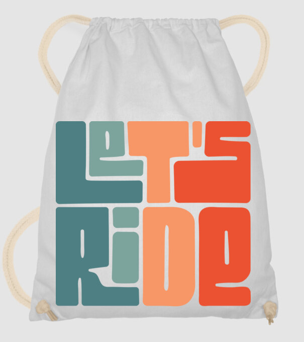 'Let''s Ride - Snowboard' model alb pe tricou