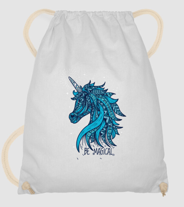 Unicorn magic model alb pe tricou