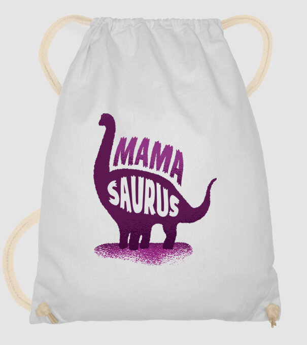 Mamasaurus model alb pe tricou