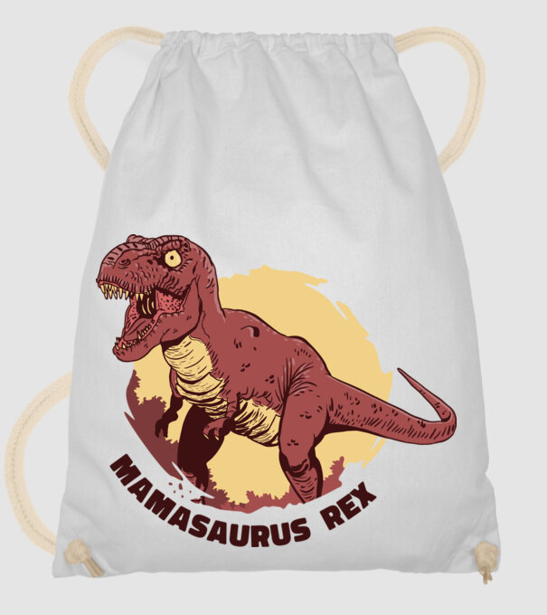 mamasaurus rex model alb pe tricou