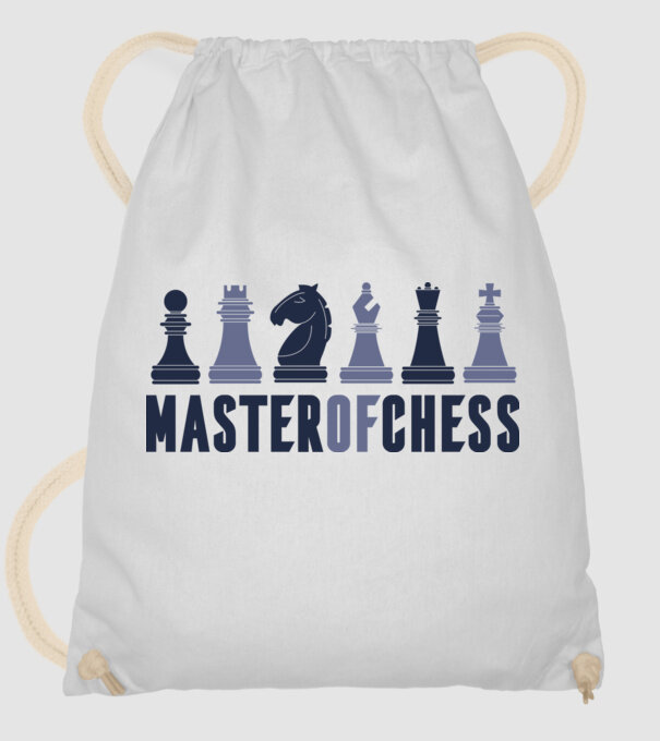 Master of Chess model alb pe tricou