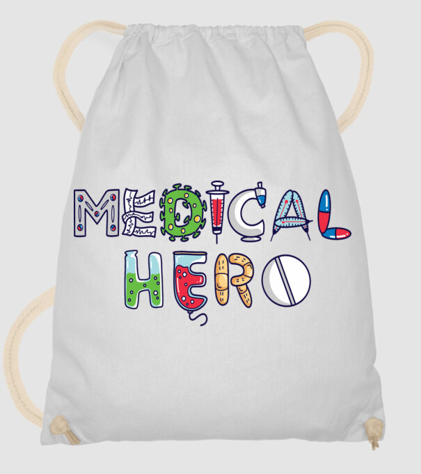 Medical Hero - Eroi de zi cu zi model alb pe tricou