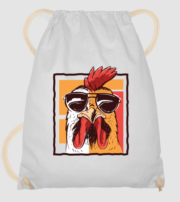 Pui cool model alb pe tricou