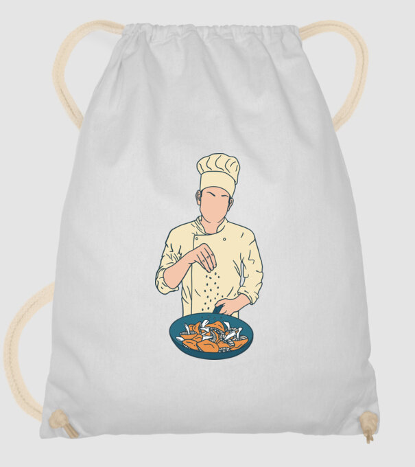 Maestru Bucătar model alb pe tricou