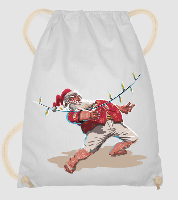 Limbo Moș Crăciun model alb pe tricou