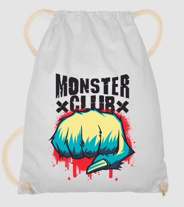 Monster Club model alb pe tricou