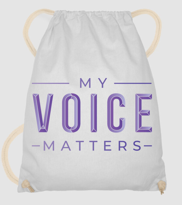 My Voice Matters de Ziua Femeii model alb pe tricou