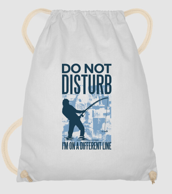 Nu mă deranja, sunt pe altă linie Pescar model alb pe tricou