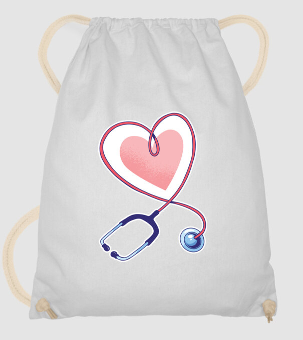 Soră Asistentă Stetoscop model alb pe tricou