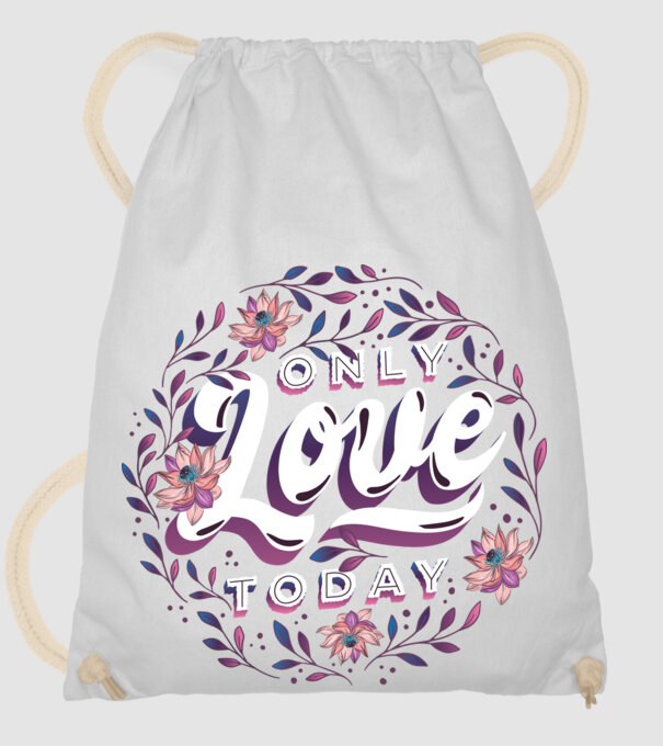 'Only Love Today tricou pentru Valentine''s Day' model alb pe tricou