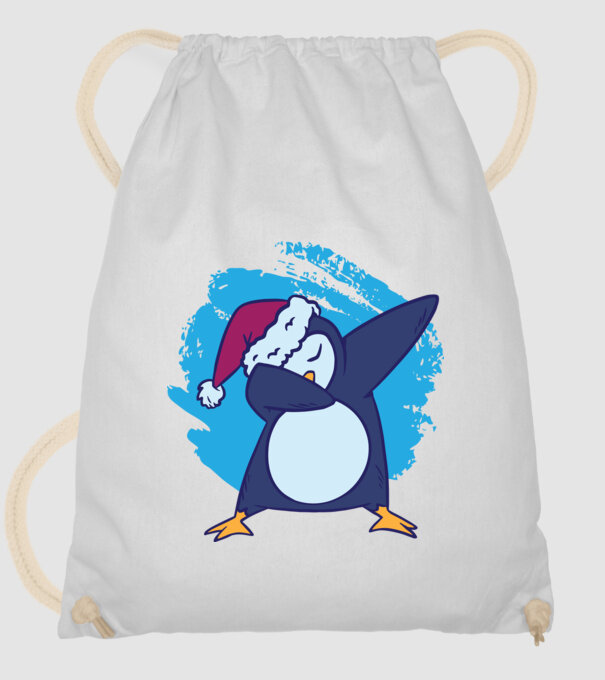 Pinguin DAB model alb pe tricou