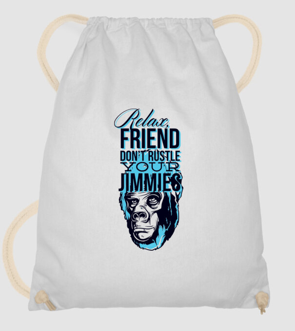 Relax Friend model alb pe tricou