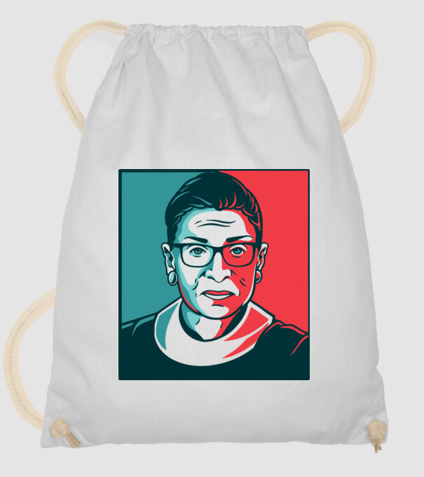 Ruth Bader Ginsburg model alb pe tricou