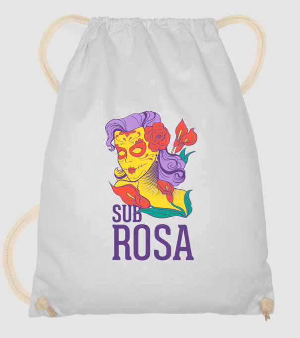 Sub Rosa model alb pe tricou
