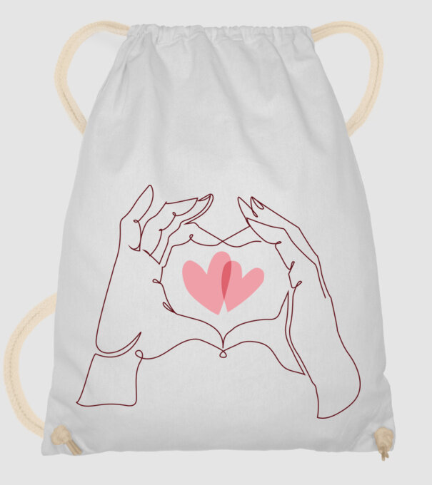 Dragoste Valentine inimă model alb pe tricou
