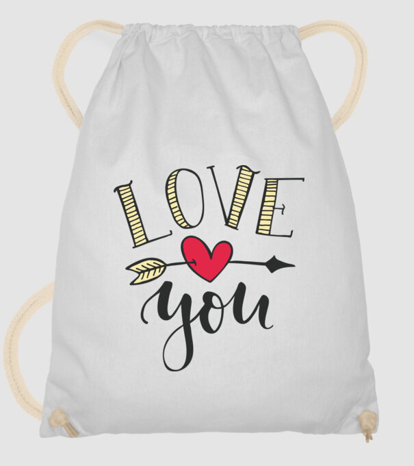 'Te iubesc tricou pentru Valentine''s Day' model alb pe tricou