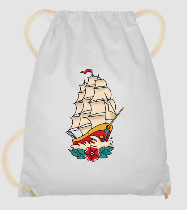 Vapor Tatuaj model alb pe tricou