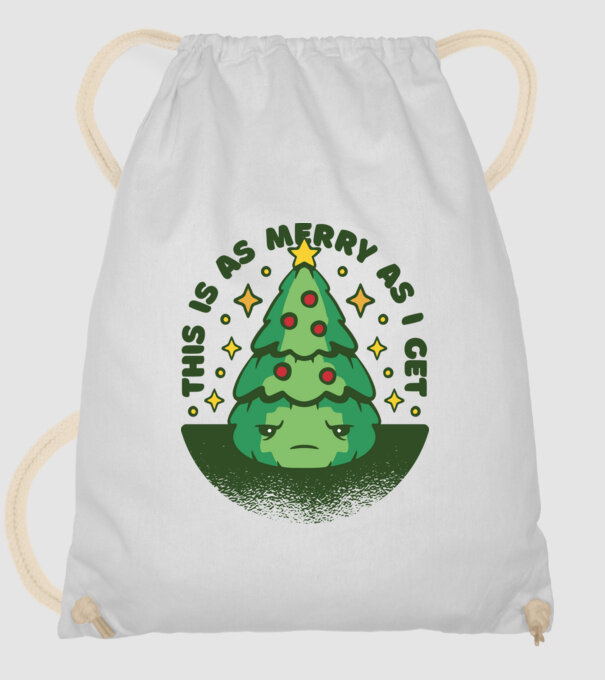 This is as merry as i get tricou Crăciun model alb pe tricou