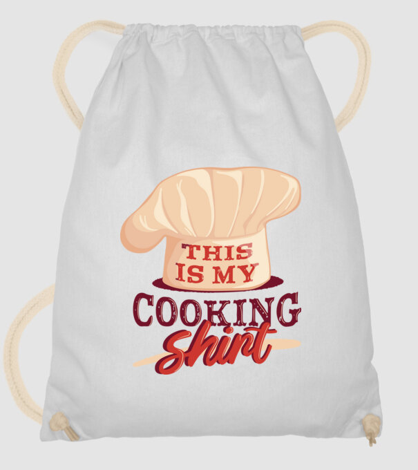 This is my Cooking Shirt model alb pe tricou