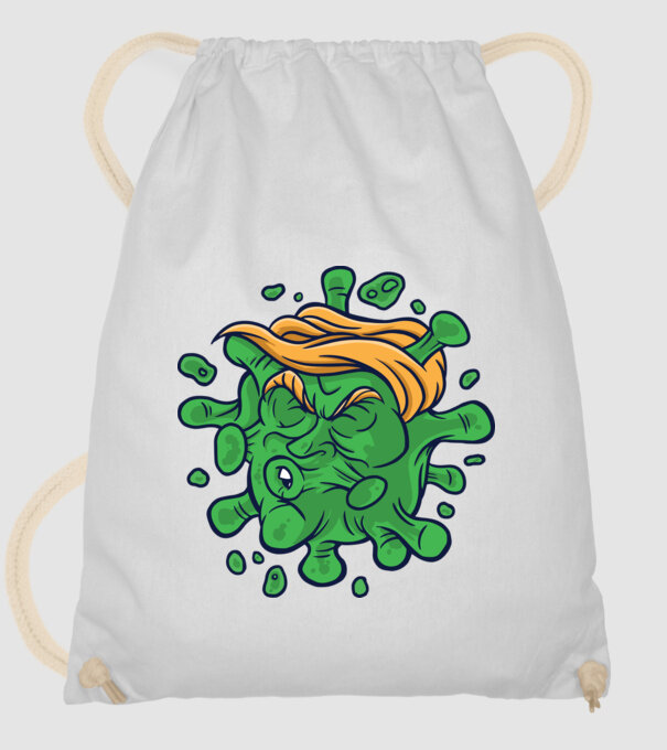Covid Trump model alb pe tricou