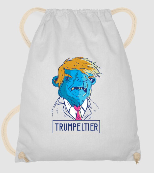 Trumpeltier monstru Trump model alb pe tricou