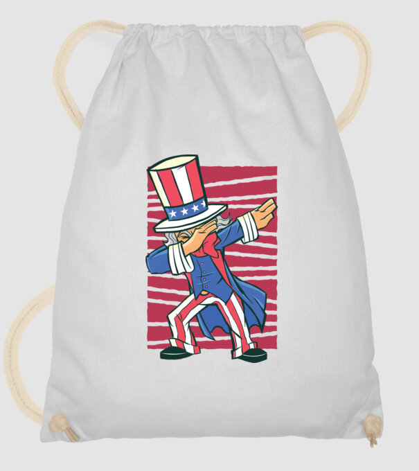 Uncle Sam DAB model alb pe tricou