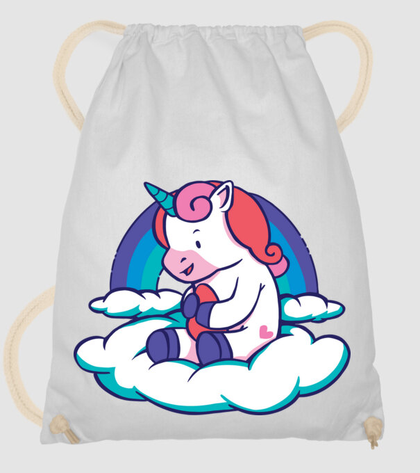 Unicorn Baby model alb pe tricou