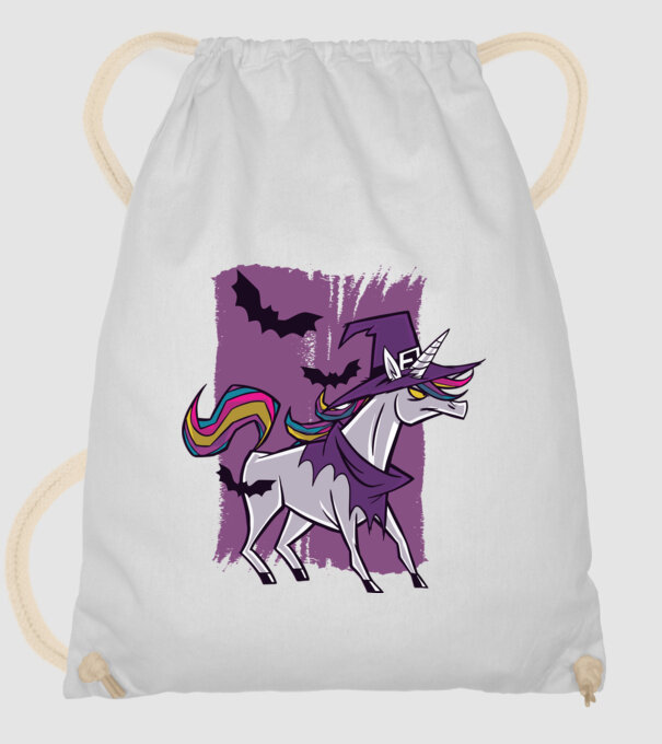 Unicorn vrăjitoare model alb pe tricou
