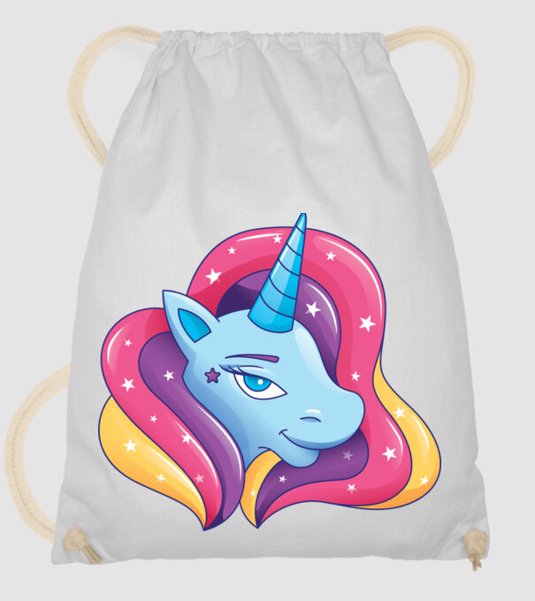 Cap de unicorn model alb pe tricou