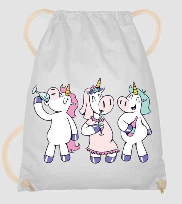 Unicorn Mireasă Petrecerea burlăcițelor model alb pe tricou