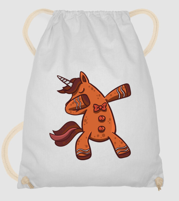Unicorn turtă dulce DAB model alb pe tricou