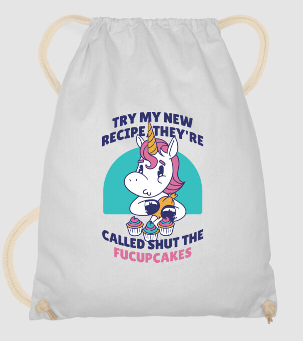 Unicorn Rețetă model alb pe tricou