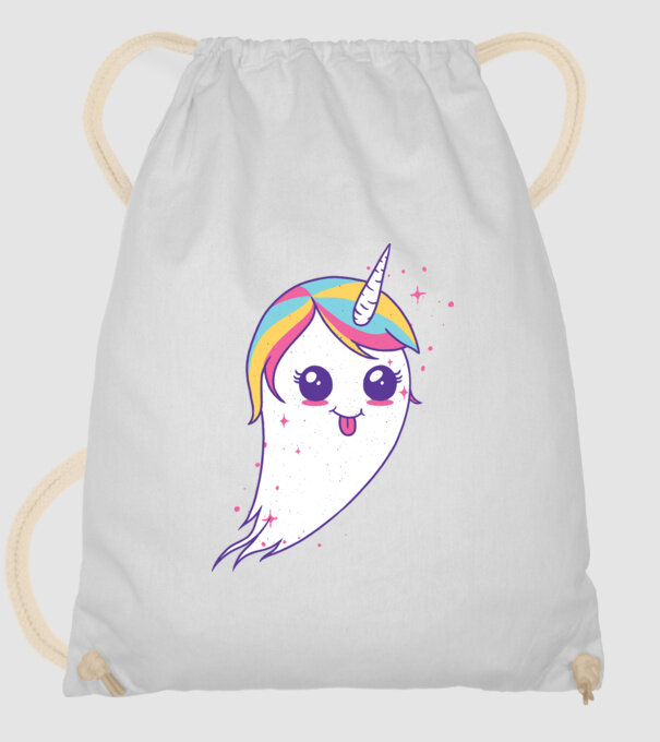 Unicorn Fantoma model alb pe tricou