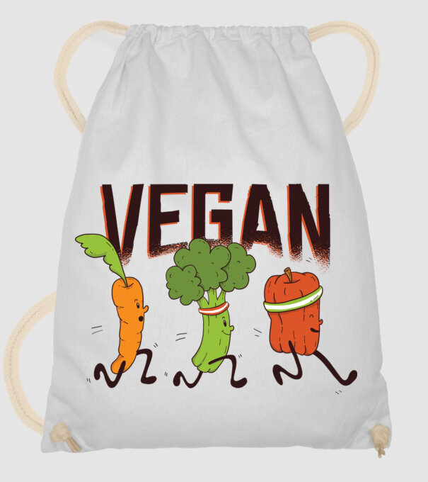 Legume vegan model alb pe tricou