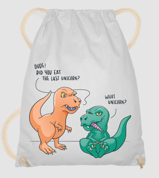 Tricou cu Dinozaur amuzant model alb pe tricou