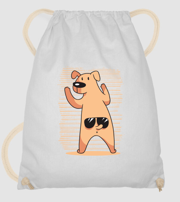 Tricou cu Câine amuzant model alb pe tricou